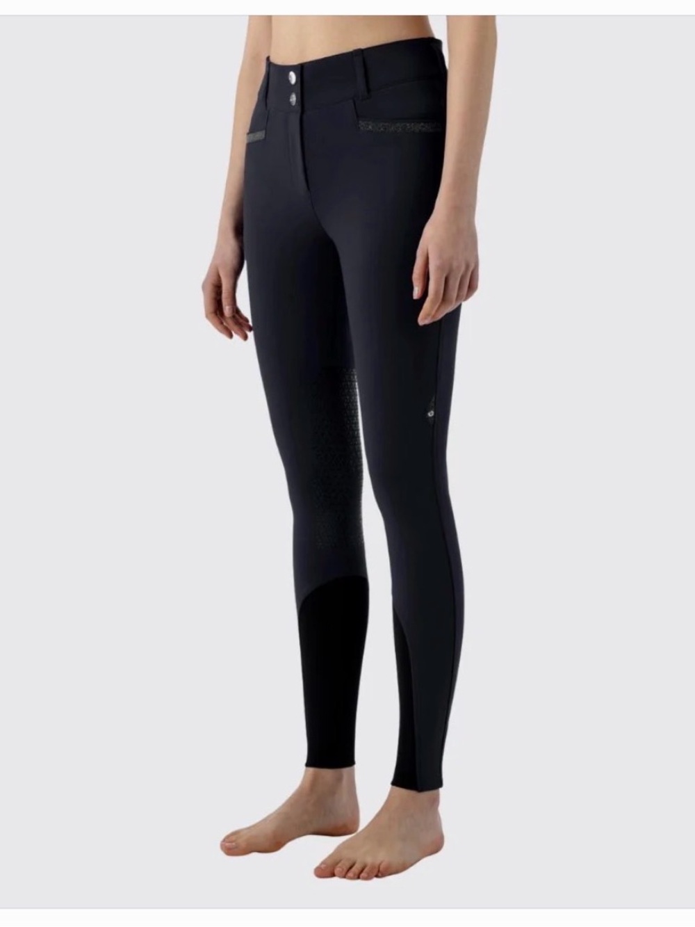 CRYSTALEK- WOMENS HIGH-WAIST KNEE GRIP BREECHES W/ CRYSTALS